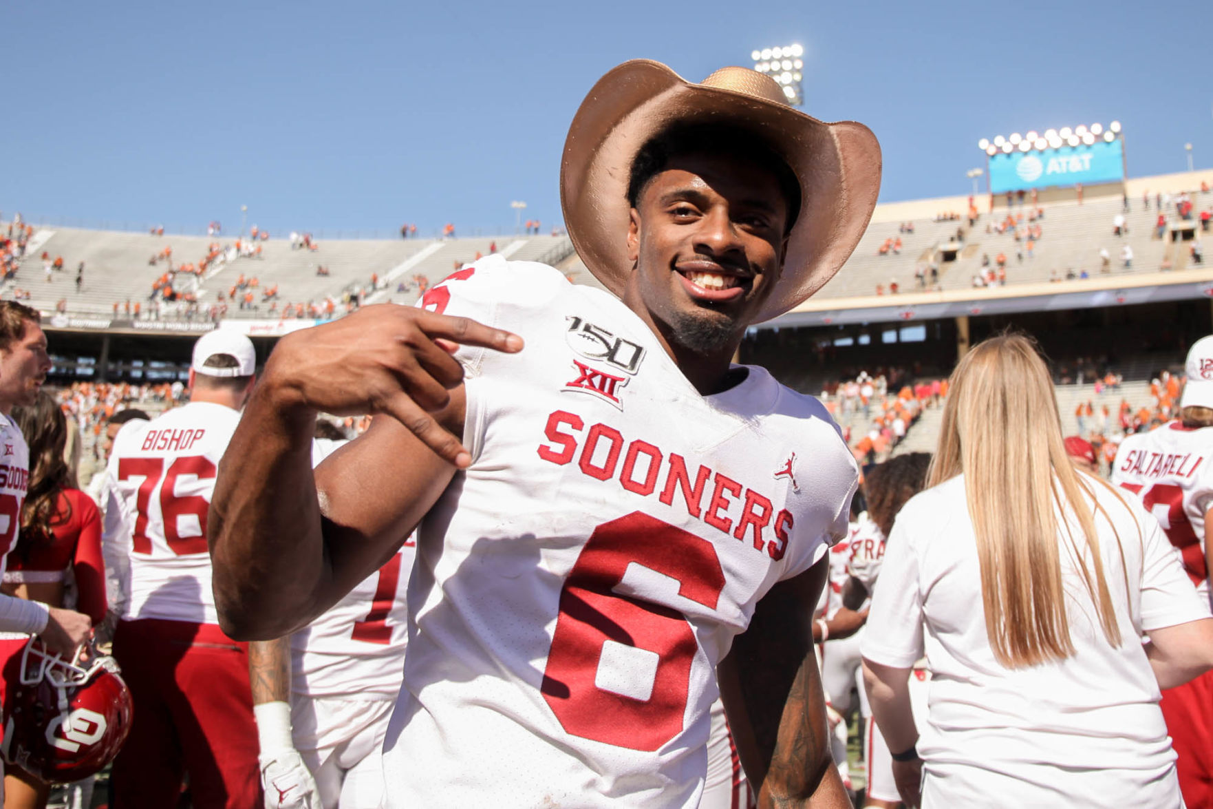 Tre Brown with hat